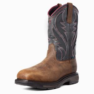 Men's Ariat WorkHog XT VentTEK Waterproof Carbon Toe Waterproof Boots Brown | GZDX-43870