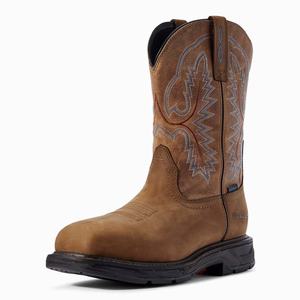 Men's Ariat WorkHog XT Waterproof Waterproof Boots Brown | OCHF-64527