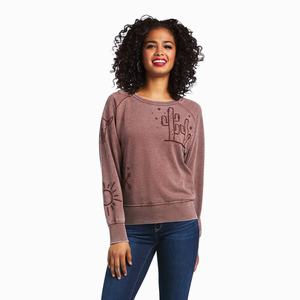 Women's Ariat American Stories Crew Hoodie Multicolor | HYAM-47603