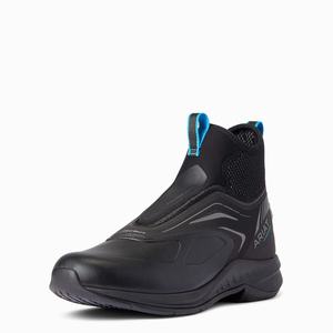 Women's Ariat Ascent Waterproof Paddock Riding Boots Black | CRTK-43796