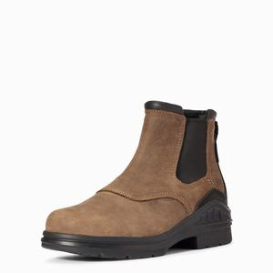 Women's Ariat Barnyard Twin Gore II Waterproof Riding Boots Brown | MKJX-35146