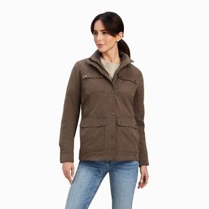 Women's Ariat Calumet Field Jackets Brown | KYUW-91023