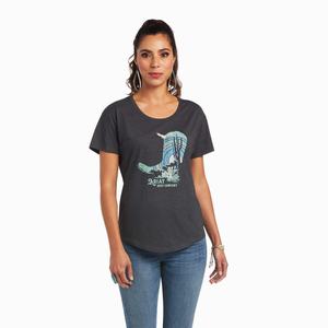 Women's Ariat Co.? Tops Grey | LBXM-31297