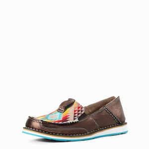 Women's Ariat Cruiser Sneakers Copper Metal / Multicolor | TAGE-96017