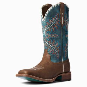 Women's Ariat Eldora Western Boots Beige Brown | JMYR-30891