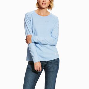Women's Ariat FR Air Crew Shirts Multicolor | SNRD-76841