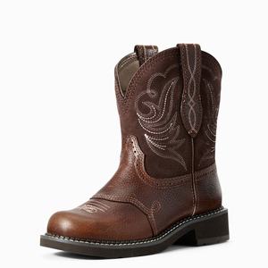 Women's Ariat Fatbaby Heritage Dapper Western Boots Copper | XBSY-96172