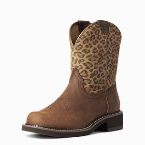 Women's Ariat Fatbaby Heritage Fay Western Boots Brown | VPDZ-69472