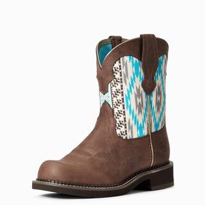 Women's Ariat Fatbaby Heritage Twill Western Boots Multicolor | ZRFC-49502