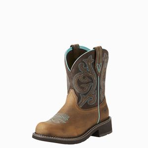 Women's Ariat Fatbaby Heritage Western Boots Brown | SBLT-95716