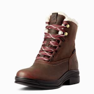 Women's Ariat Harper Waterproof Riding Boots Dark Brown | IEVZ-65289