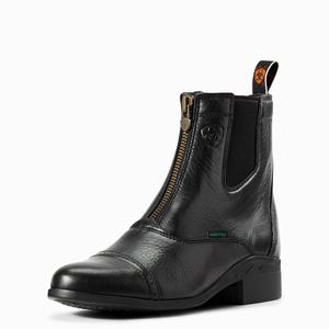Women's Ariat Heritage Breeze Zip Paddock Riding Boots Black | MIND-19647