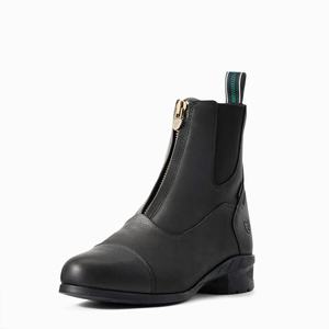 Women's Ariat Heritage IV Zip Waterproof Insulated Paddock Riding Boots Black | VIBL-59127