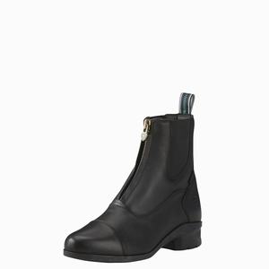 Women's Ariat Heritage IV Zip Waterproof Paddock Riding Boots Black | VKUM-85032