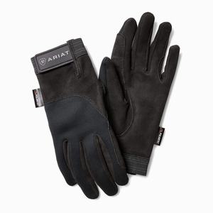 Women's Ariat Insulated Tek Grip Gloves Black | NQUJ-72435