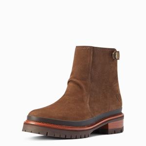 Women's Ariat Leighton Waterproof Waterproof Boots Brown | VJTA-31082