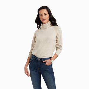 Women's Ariat Lexi Sweaters Beige | UNSF-34167