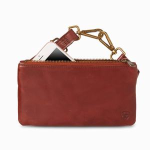 Women's Ariat Mobile Caddy Wallets Brown | XMAV-47396