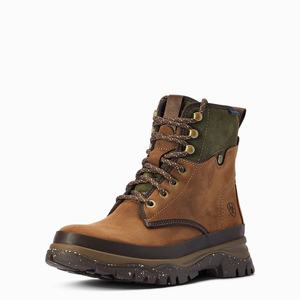 Women's Ariat Moresby Waterproof Waterproof Boots Brown | CGLK-06782