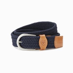 Women's Ariat One Rail Woven Belts Navy | YNXW-70415