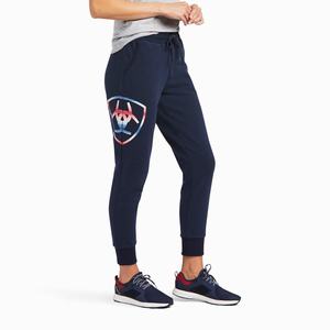 Women's Ariat Pants Navy | FASI-34092