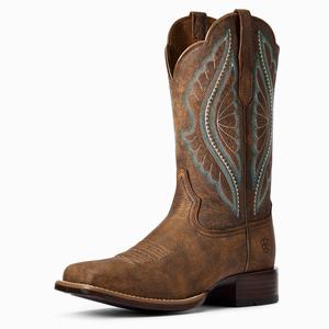 Women's Ariat PrimeTime Western Boots Brown | JLSI-25643