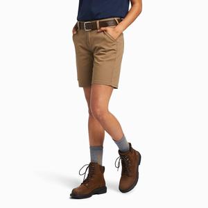 Women's Ariat Rebar DuraStretch Made Tough Pants Khaki | OYPT-61897