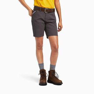 Women's Ariat Rebar DuraStretch Made Tough Pants Grey | RYVZ-70489