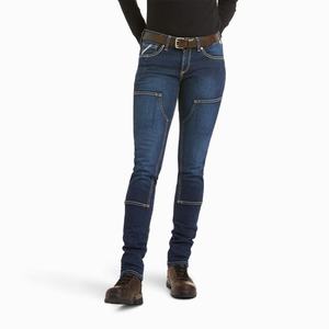 Women's Ariat Rebar DuraStretch Riveter Double Front Jeans Multicolor | ANPH-37520