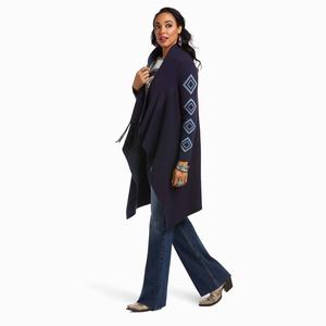 Women's Ariat Roaming Sweaters Dark Blue | LFDG-42681