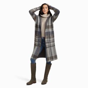 Women's Ariat Saratoga Sweaters Grey | RGXO-06148