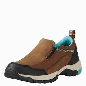 Women's Ariat Skyline Slip-On Hiking Boots Grey Brown | KLJC-68093