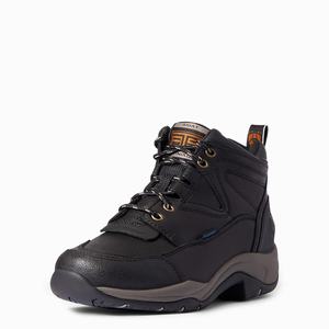 Women's Ariat Terrain Waterproof Riding Boots Black | ISXG-94751