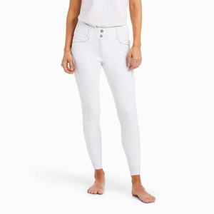 Women's Ariat Tri Factor X Grip Full Seat Breech Pants White | YWXN-15874