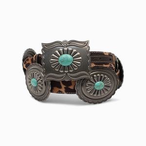 Women's Ariat Turquoise Oval Concho Belts Multicolor | FTNP-54672