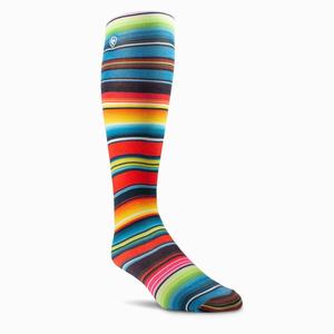 Women's Ariat Vibrant Serape Knee High Socks Multicolor | QHGP-16759