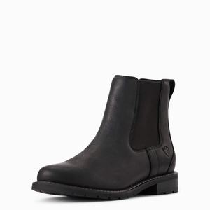 Women's Ariat Wexford Waterproof Booties Black | FYBQ-76840