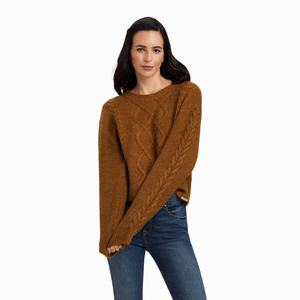 Women's Ariat Winter Quarter Sweaters Brown | GSAP-64931
